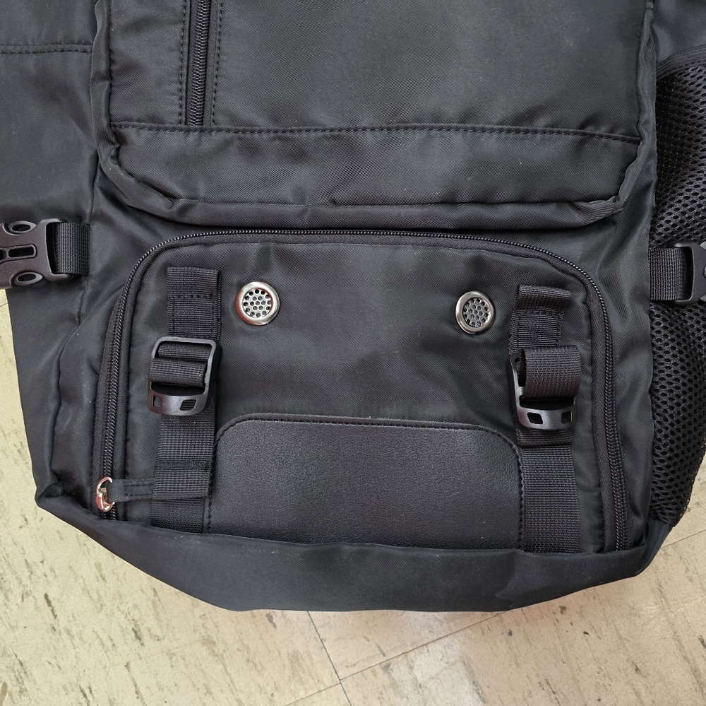 Kaka 2070 Black Backpack Men's Travel Tote - Picture 8 of 9